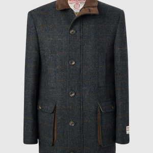 Harris Tweed Field Coat, Boyd Coat – Blue