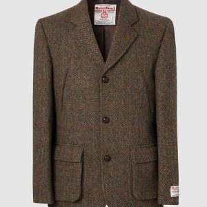 Harris Tweed Colbert, Callum Utility Jacket – Brown